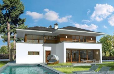 Thiết kế nhà với kính lớn