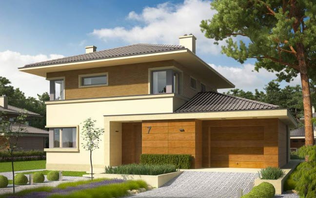 Thiết kế nhà hai tầng hiện đại